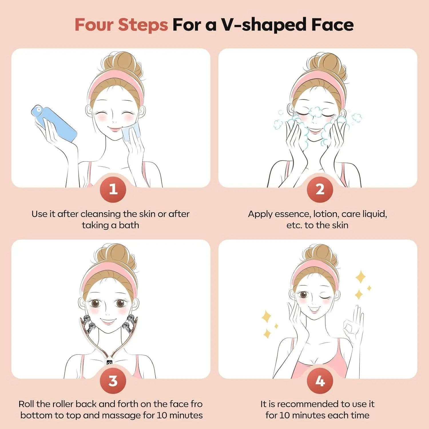 Microcurrent Face Lift Device for Wrinkles & Skin Tightening